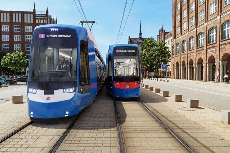 Des tramways à plancher bas totalement intégrés (TINA) arriveront à Rostock, en Allemagne.