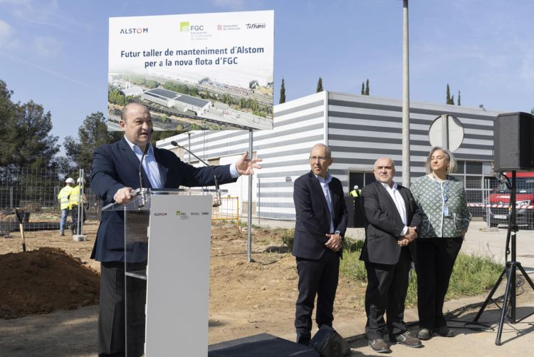 Alstom începe construcția atelierului de întreținere pentru noile trenuri FGC pentru aeroportul din Barcelona