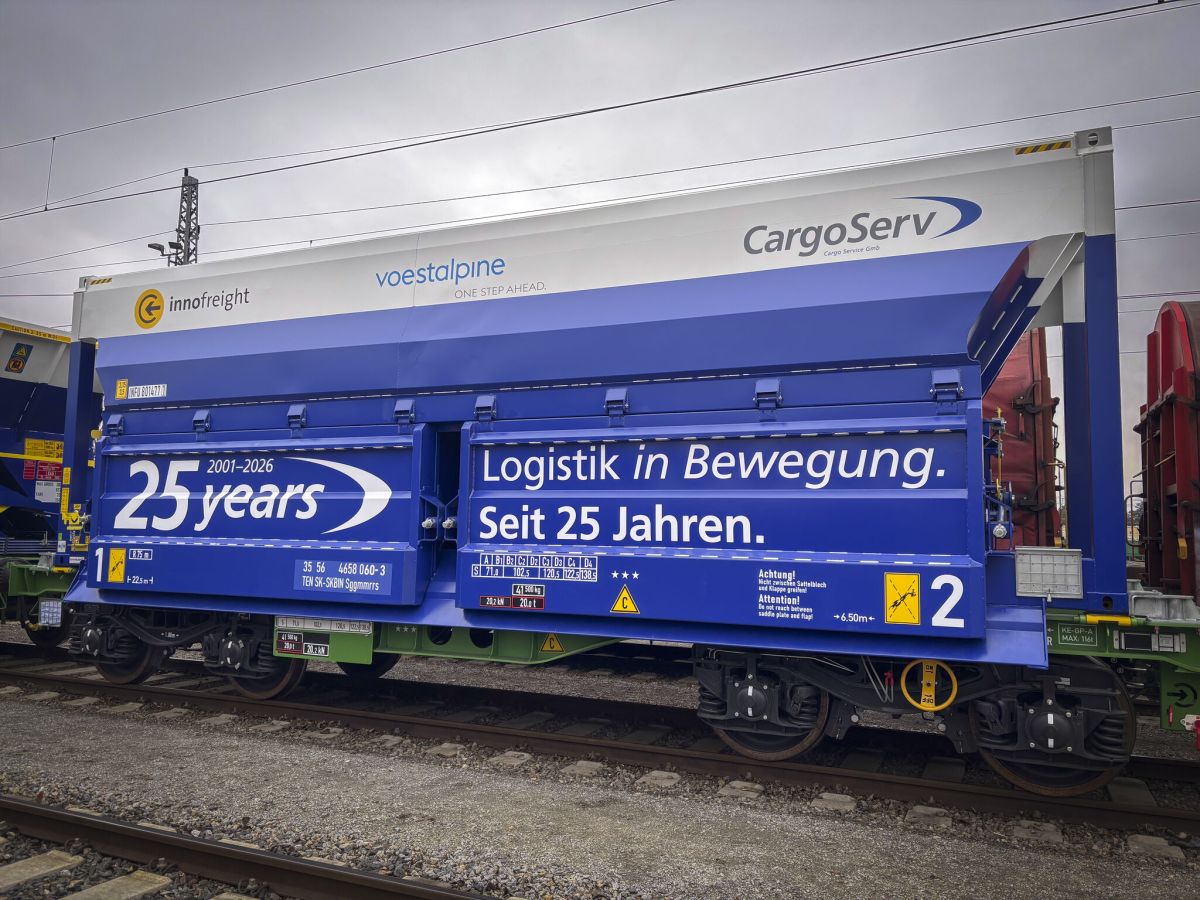 CargoServ utilizează 30 de vagoane Innofreight RockTainer ORE