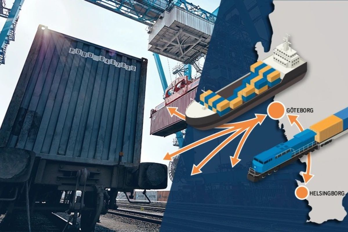Společnost APM Terminals spouští kontejnerovou železniční linku mezi Helsingborgem a Göteborgem s přepravní dobou pět hodin