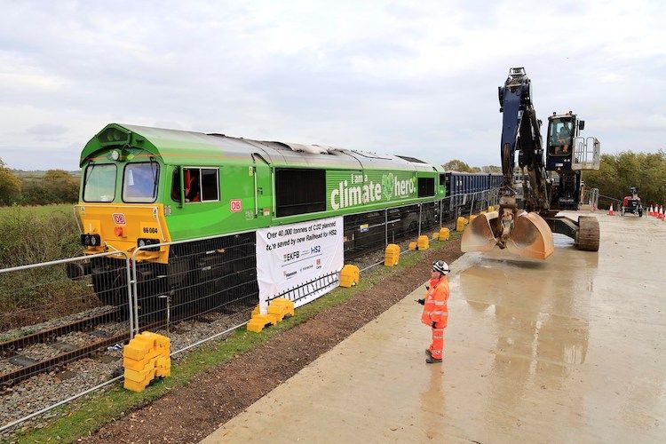 HS2 otevřela nové železniční nádraží pro přepravu stavebních materiálů