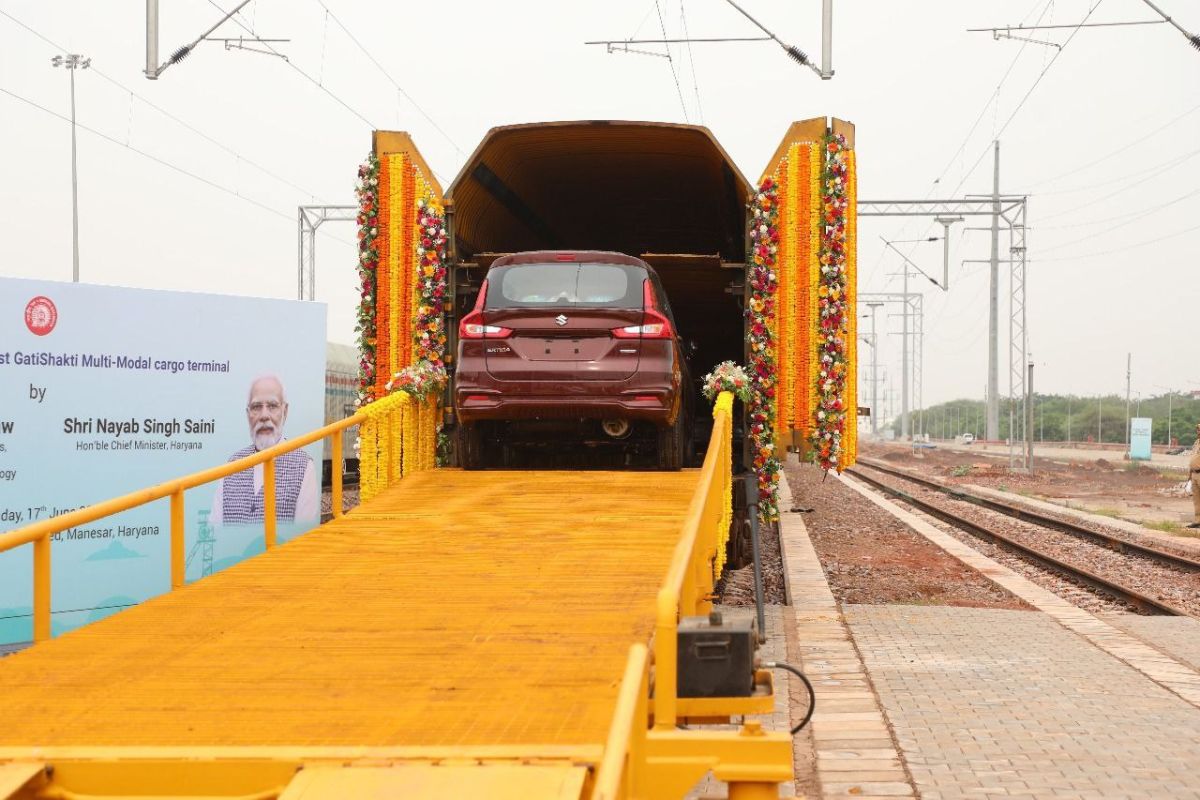 Comienza a funcionar en Manesar el mayor apartadero ferroviario de la India para automóviles en planta