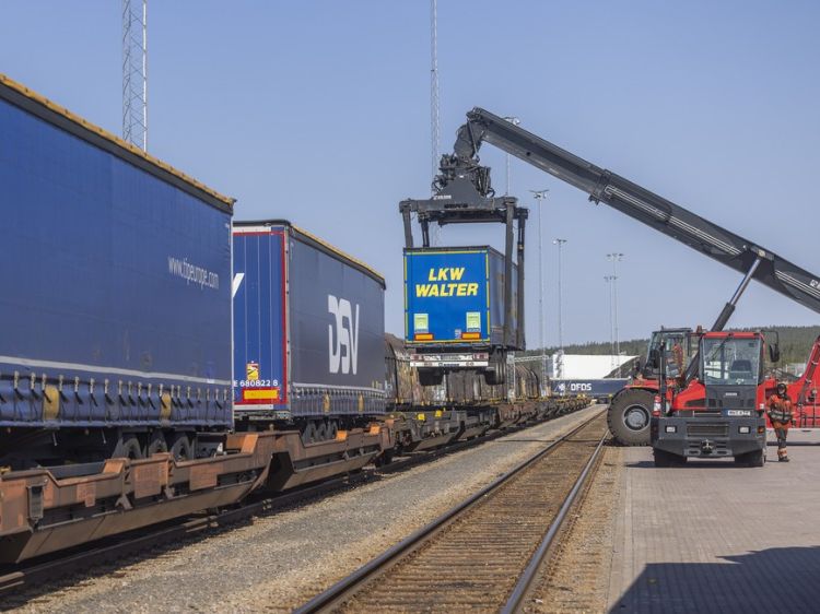 Traficul intermodal de marfă la Umeå Kombiterminal a crescut aproape la jumătate în 2024