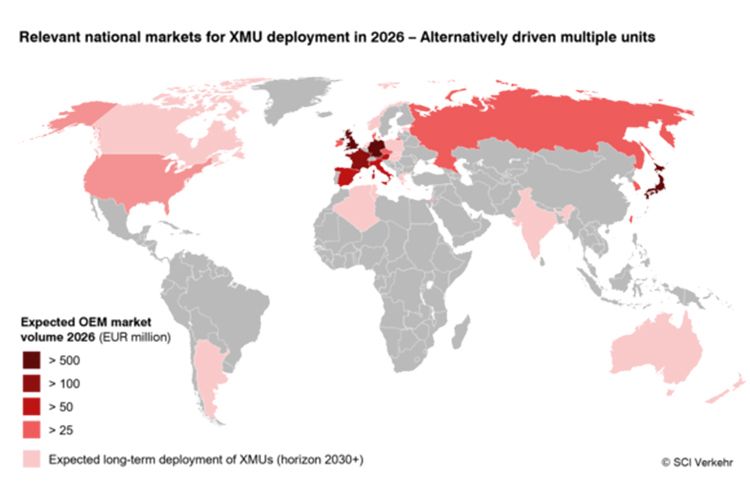 SCI Verkehr: en tiempos de crisis mundial, el mercado mundial de unidades múltiples en el transporte ferroviario regional será resistente