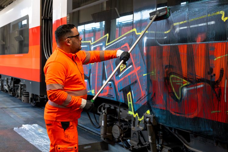 ÖBB: Siguen aumentando los daños por graffitis