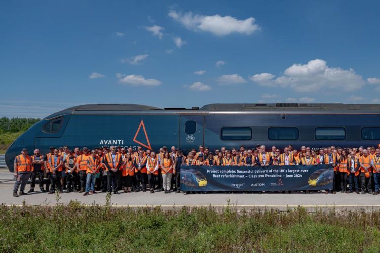 Společnost Alstom dokončuje zásadní modernizaci flotily Avanti West Coast Pendolino