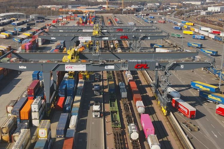 Terminály CFL modernizují intermodální terminál Bettembourg-Dudelange