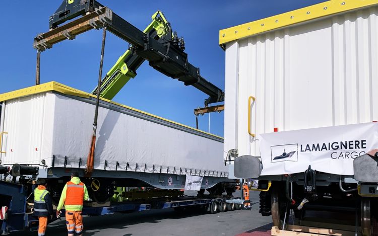 The last cellulose pulp wagons for PorTren were delivered