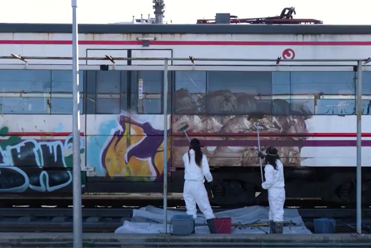 Odstraňování graffiti stojí společnost Renfe 25 milionů eur ročně