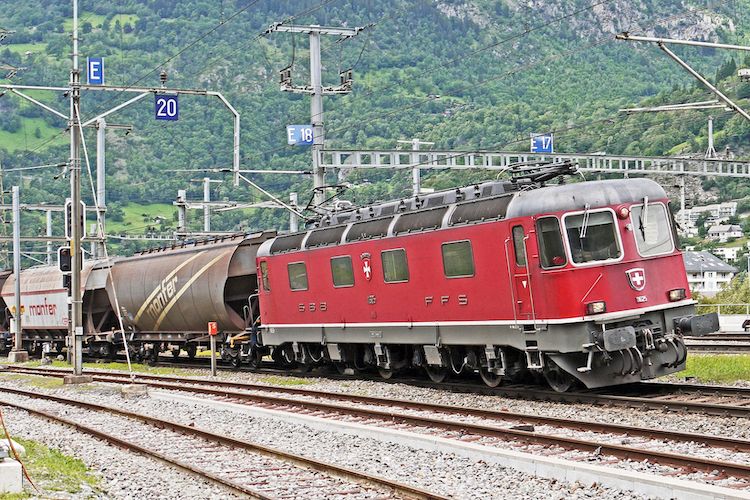 El transporte ferroviario de mercancías en Suiza aumentó un 6,2% en 2021