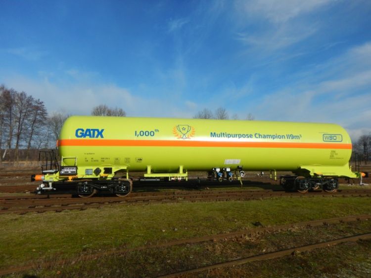 Pietra miliare per GATX Rail Europe: consegnato il millesimo carro Zags