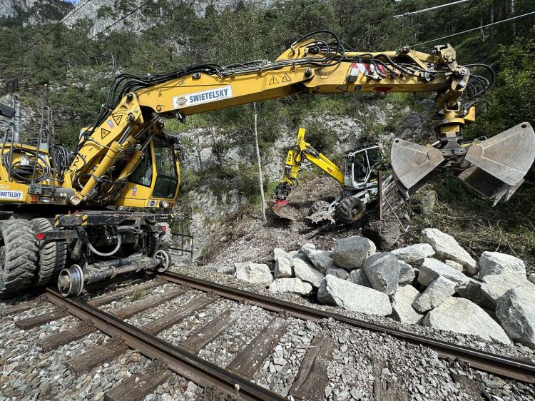 Karwendelbahn ponownie otwarta po usunięciu 23 000 ton gruzu