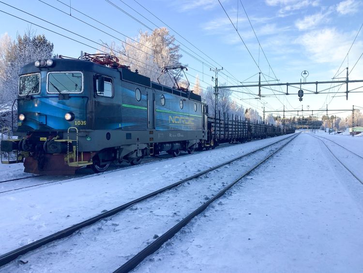 Railcare inizia il trasporto delle traversine per il rinnovo dei binari di Malmbanan