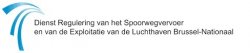 Dienst Regulering van het Spoorwegvervoer & van de Exploitatie van Luchthaven Brussel-Nationaal logo