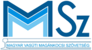 MVMSZ – Magyar Vasúti Magánkocsi Szövetség (Hungarian Private Wagon Association) logo